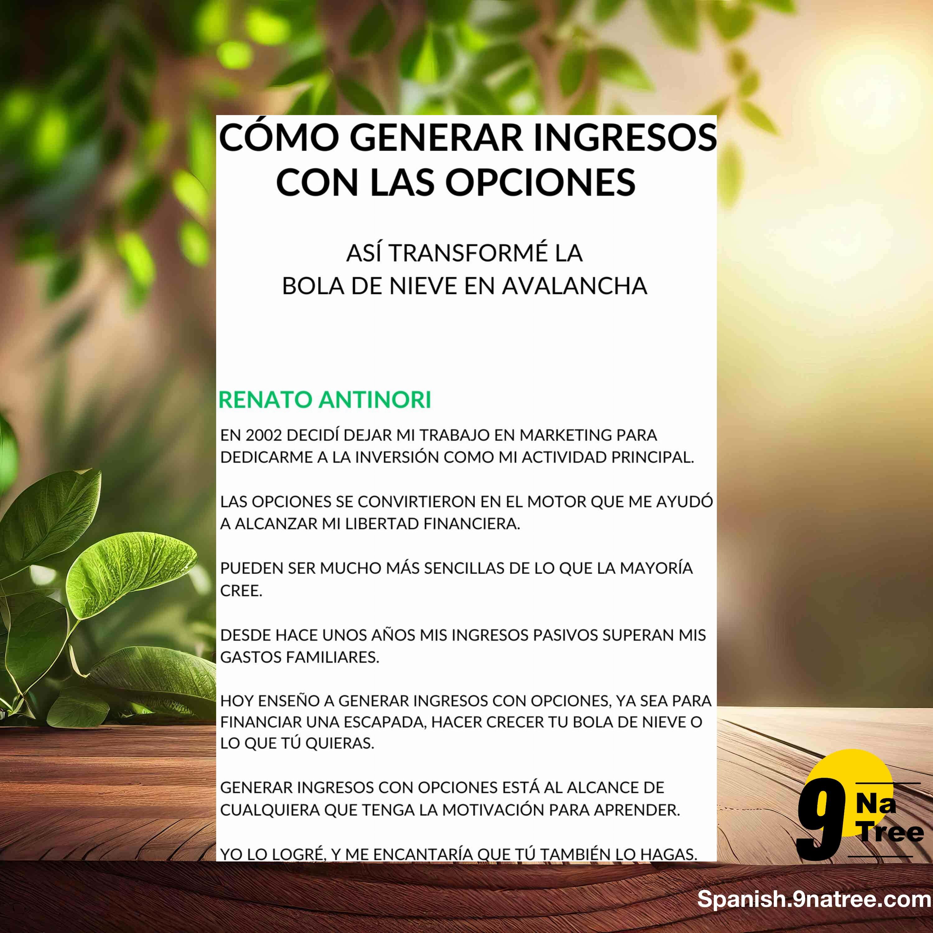 [Reseña] CÓMO GENERAR INGRESOS CON LAS OPCIONES (Renato Antinori) Resumida. episode artwork